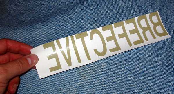 Reflective letters / lettering and logo heat transfer - iron on  letters/reflective-letters-before.JPG